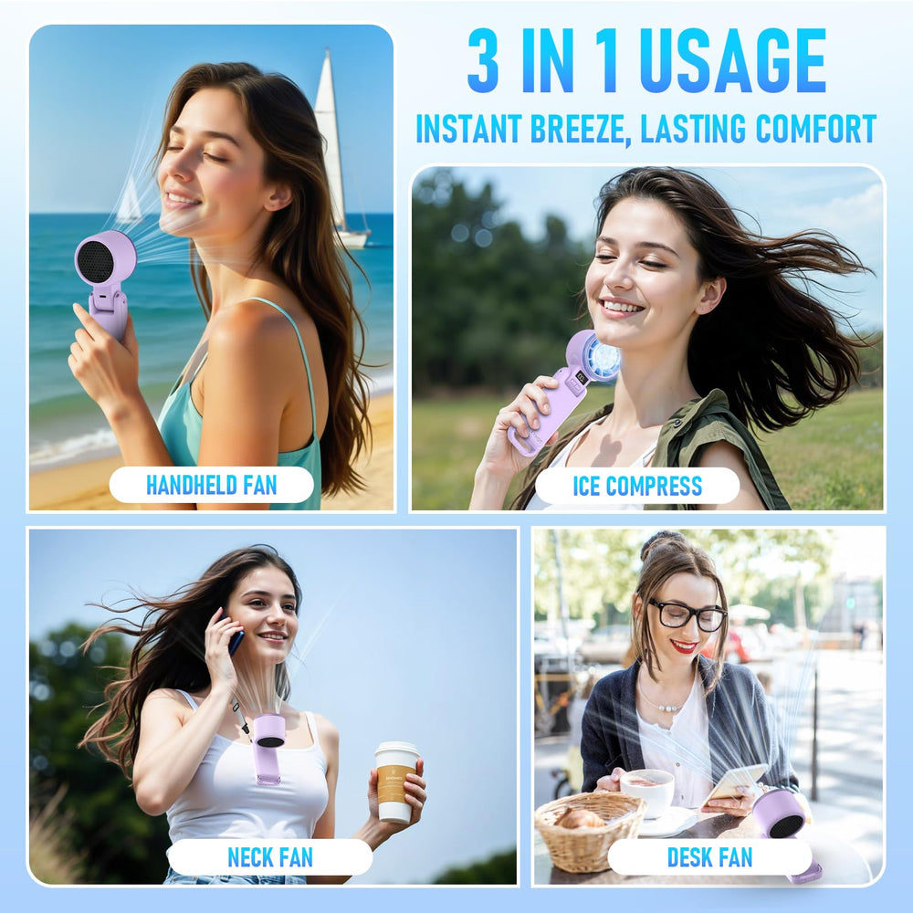 PlayHot clip attached to backpack for on‑the‑go cooling convenience