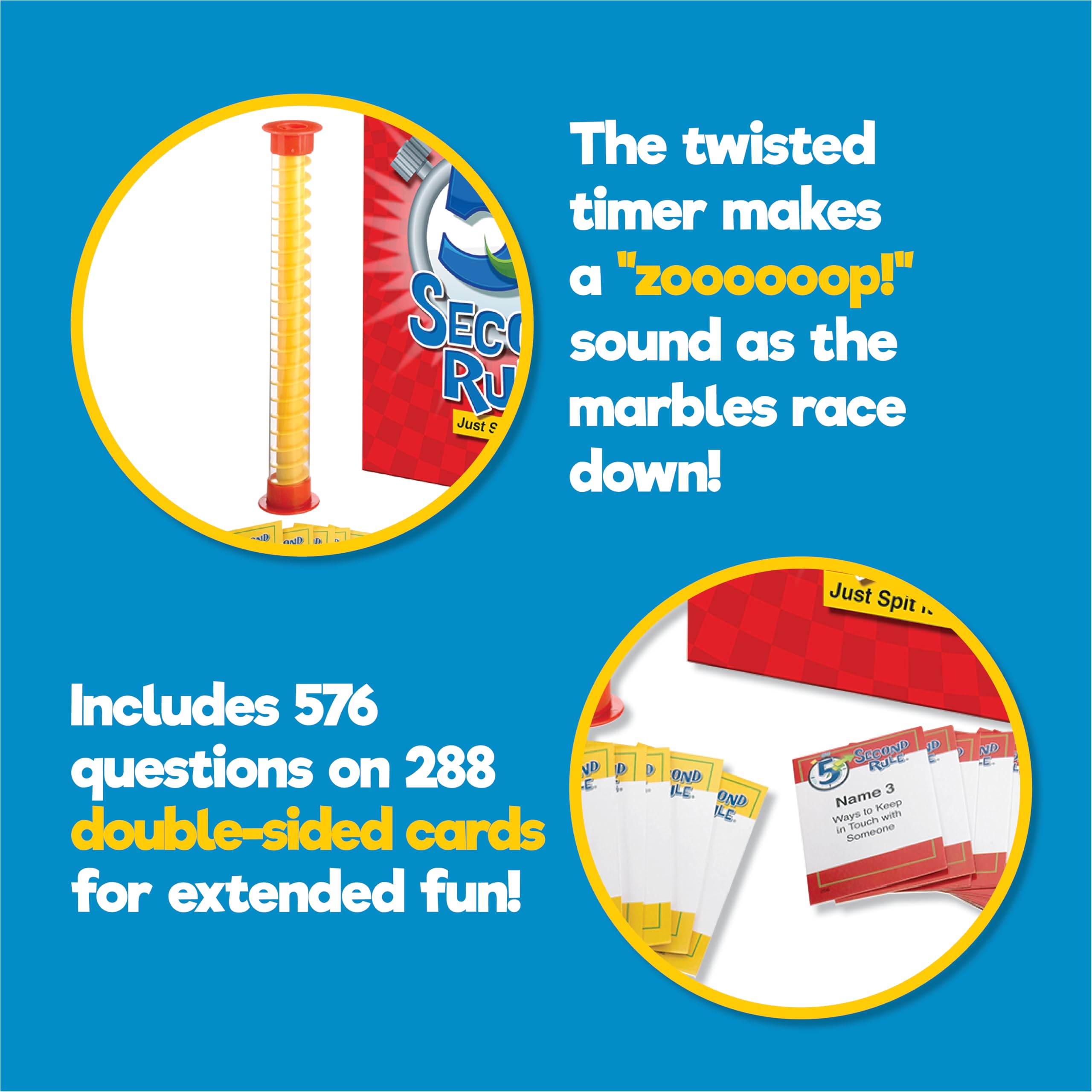 PlayMonster game beside a hand to show scale for easy portability and travel-friendly size