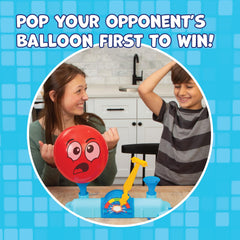 PlayMonster two players bouncing on pumps in mid-game for energetic fun