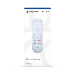 PlayStation media remote close-up of playback buttons for precise media control