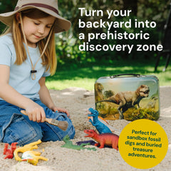 PLAYVIBE Triceratops profile displaying horns and sturdy build for hands-on learning