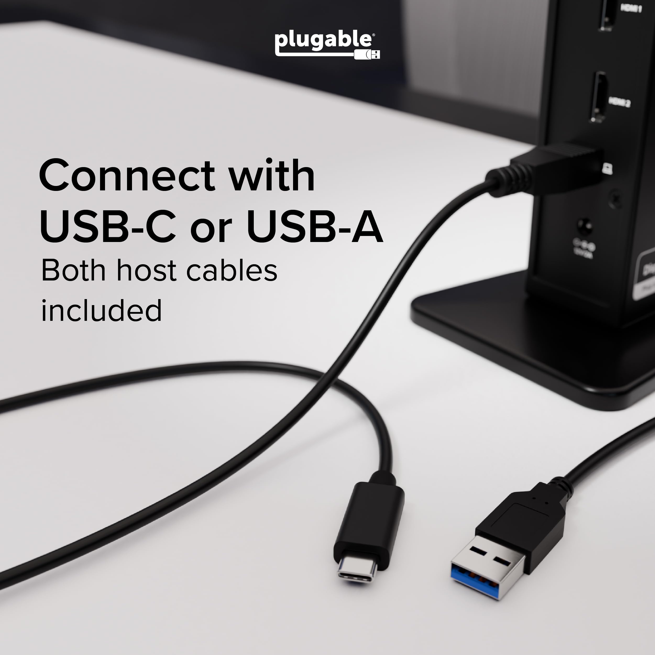Plugable UD-3900Z driving two HDMI monitors for expanded 1080p productivity