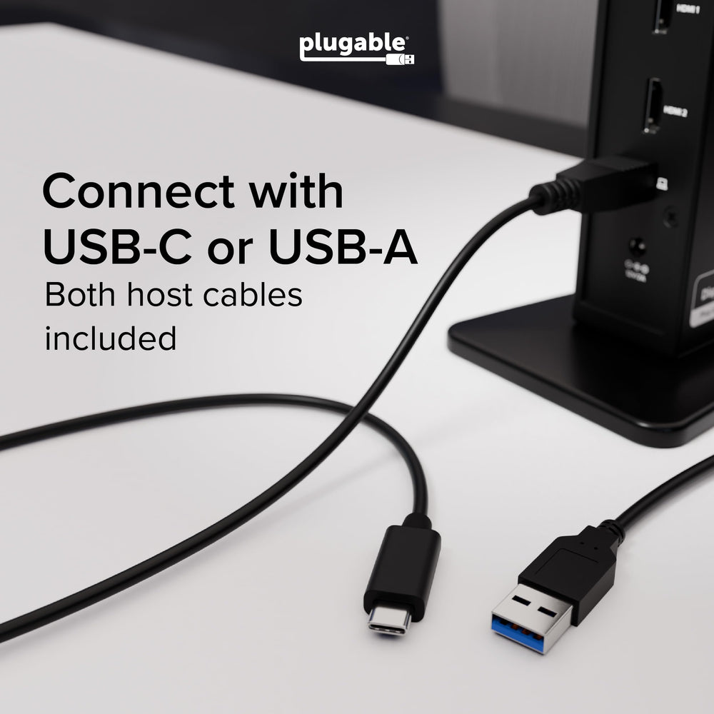 Plugable UD-3900Z driving two HDMI monitors for expanded 1080p productivity