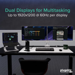 Plugable UD-3900Z included USB-C and USB-A host cables demonstrating cross-compatibility