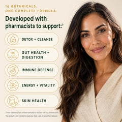 Plus+Ultra close-up label view highlighting ingredients and quality-tested formulation