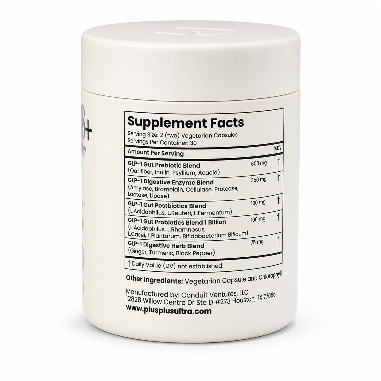 Plus+Ultra bottles stacked for travel-ready convenience and consistent daily support