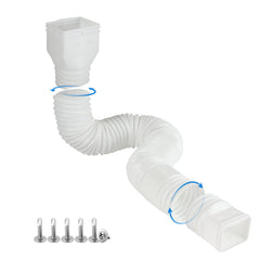 plusgutter front view showing white extender and secure fit benefit