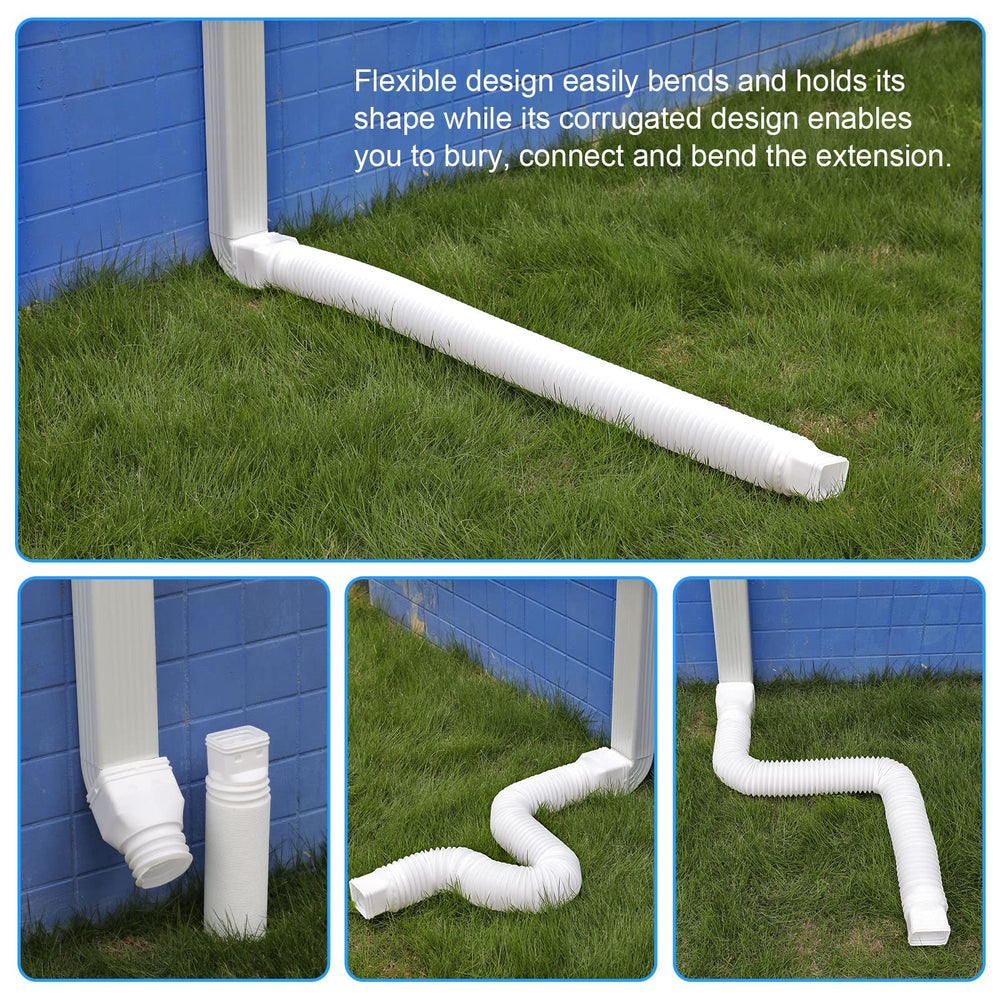 plusgutter installed on house downspout directing water away benefit