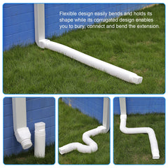 plusgutter installed on house downspout directing water away benefit