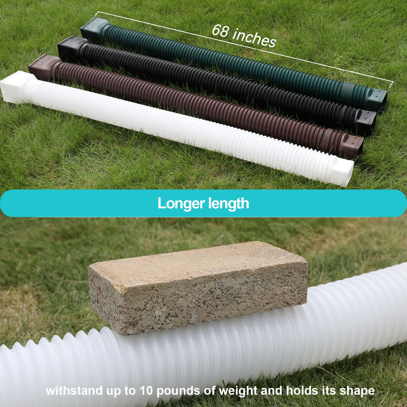 plusgutter thickened PE material detail showing durability benefit