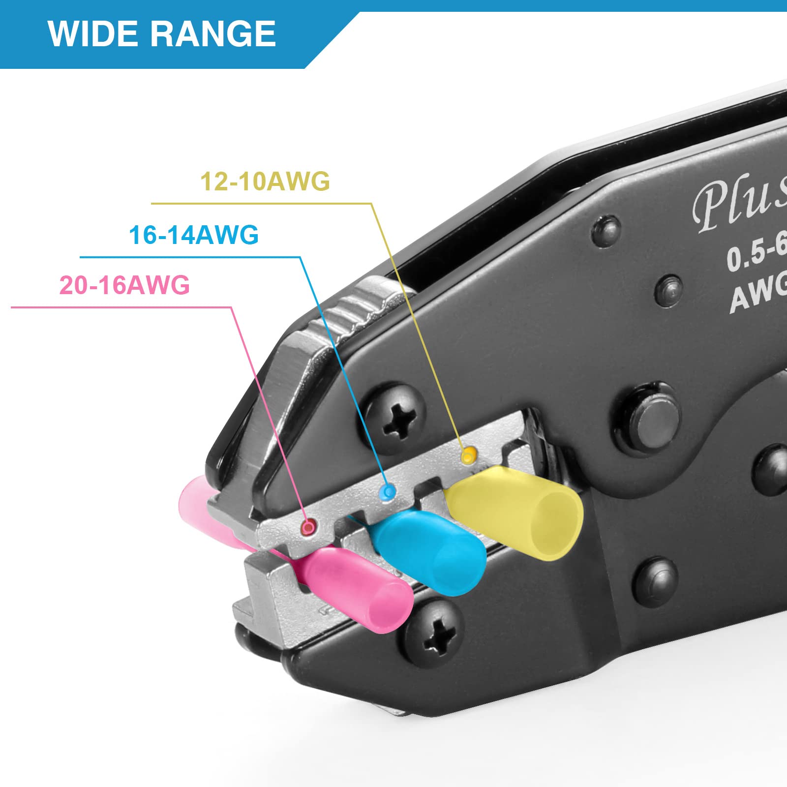 Plustool in use on automotive wiring delivering secure heat shrink connections