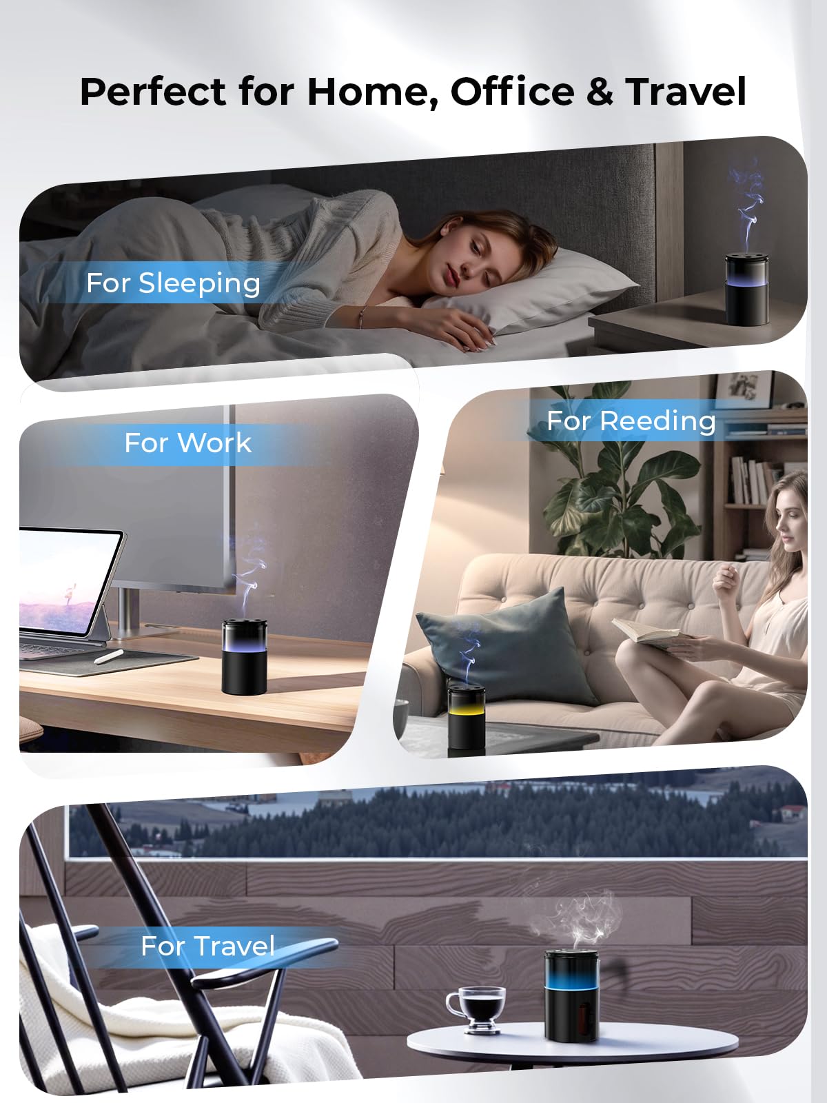 Pmsusoow diffuser packaging and USB-C cable showing ready-to-gift convenience