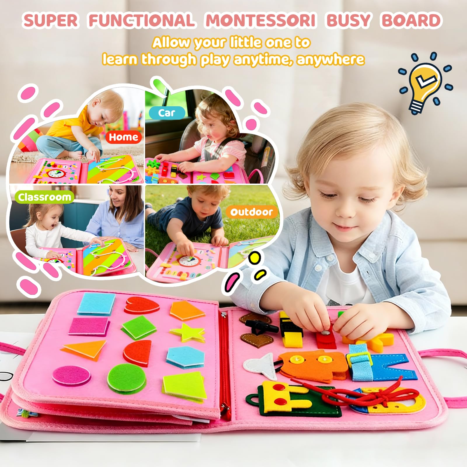 Pnooe zipper pocket and handle showing storage solution and easy transport benefit organization