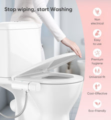 POCALAND close-up of retractable dual nozzles and dial, highlights targeted cleansing benefit