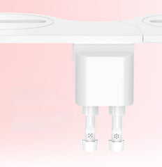 POCALAND bidet attachment front view showing slim profile and controls, promotes hygienic upgrade