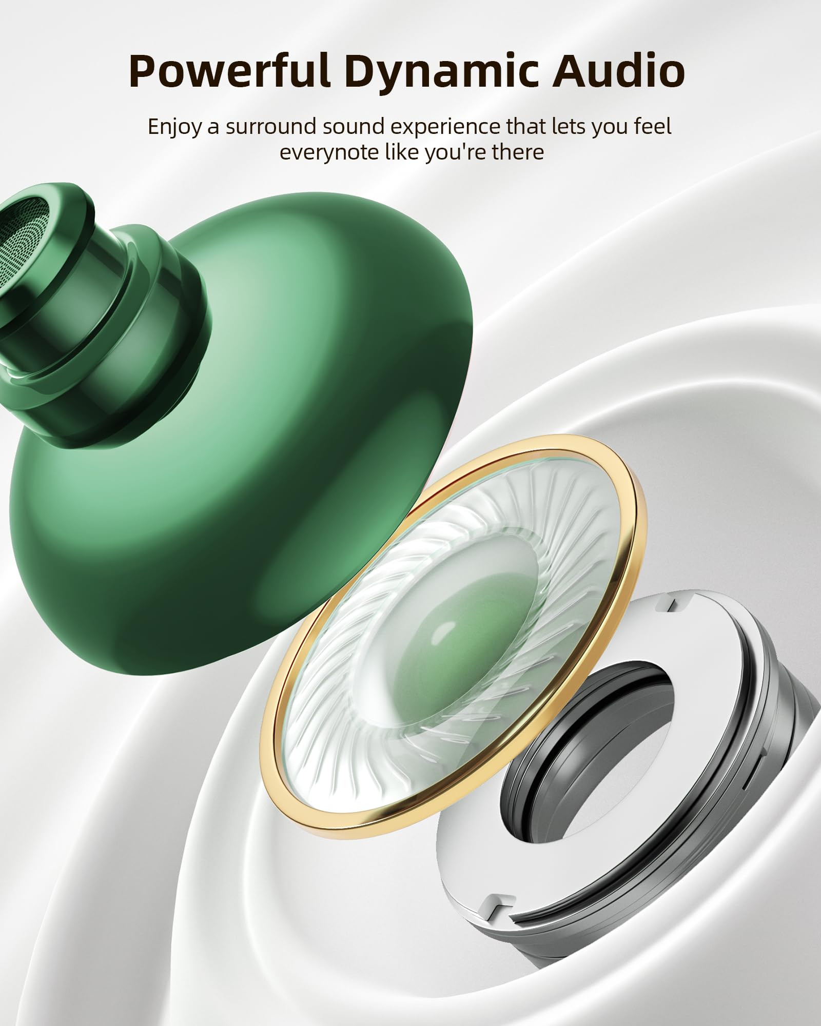 PocBuds in-ear during run showing sweatproof IPX7 durability