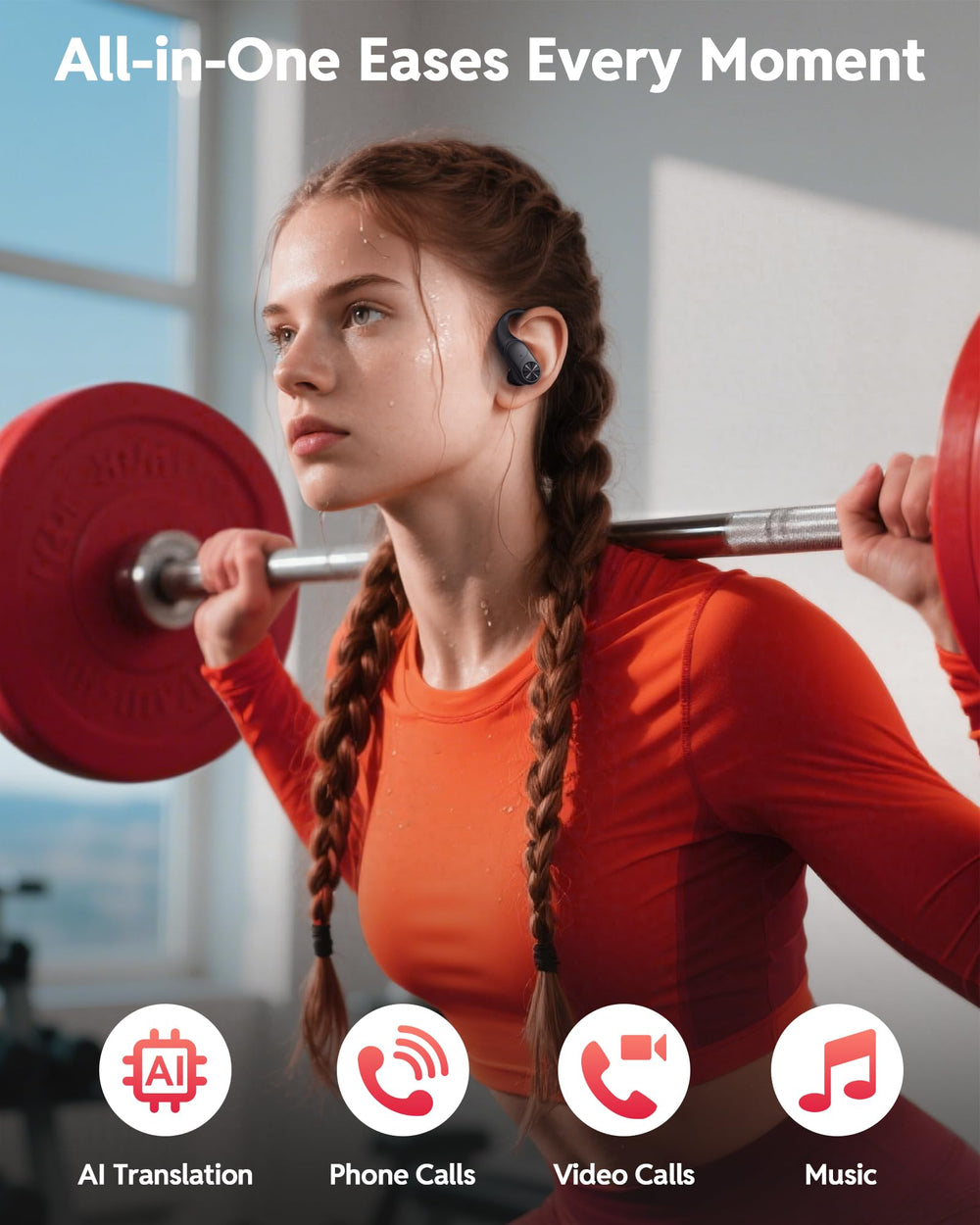 PocBuds splashing water illustrating IPX7 protection for sweat and rain resilience
