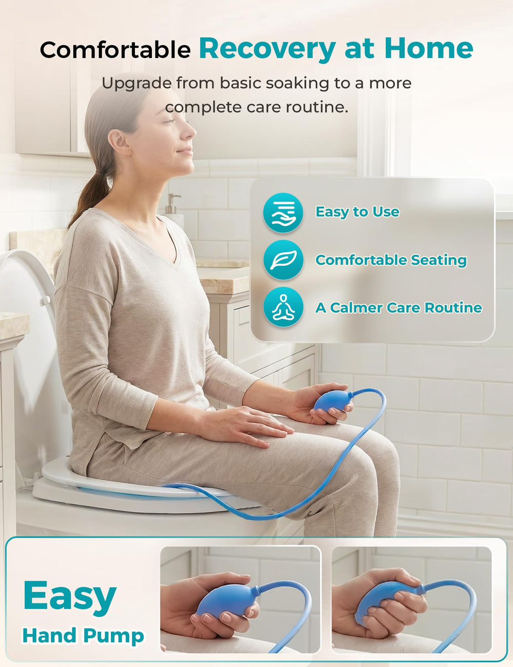 Pochik flusher hose detail for simple draining and hygienic cleanup
