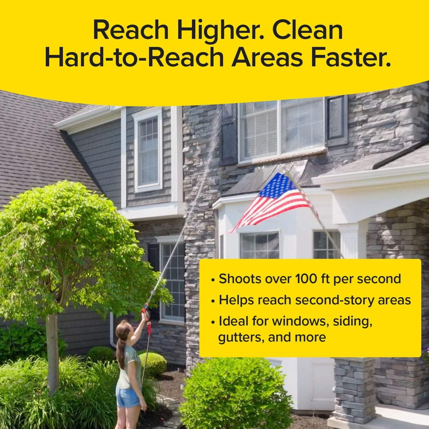 Pocket Hose Arrow ergonomic non-slip handle detail, comfortable grip reduces fatigue benefit