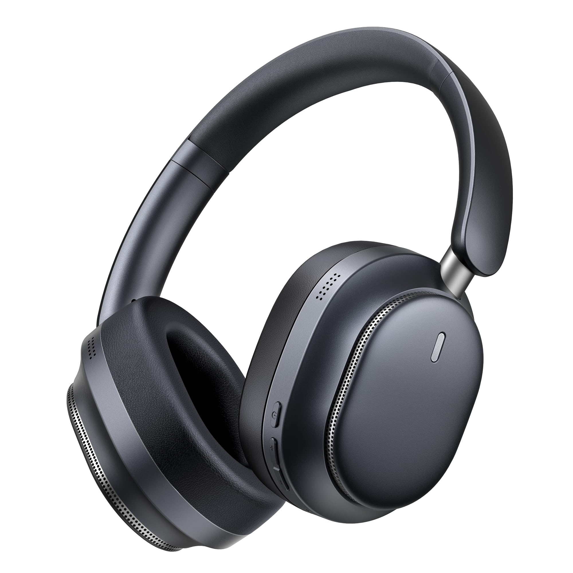 Pointcinco front view black headphones showing sleek design and solid build benefit comfortable style