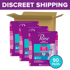 Poise close-up of GushProtect Zone absorbing to reduce wetness fast