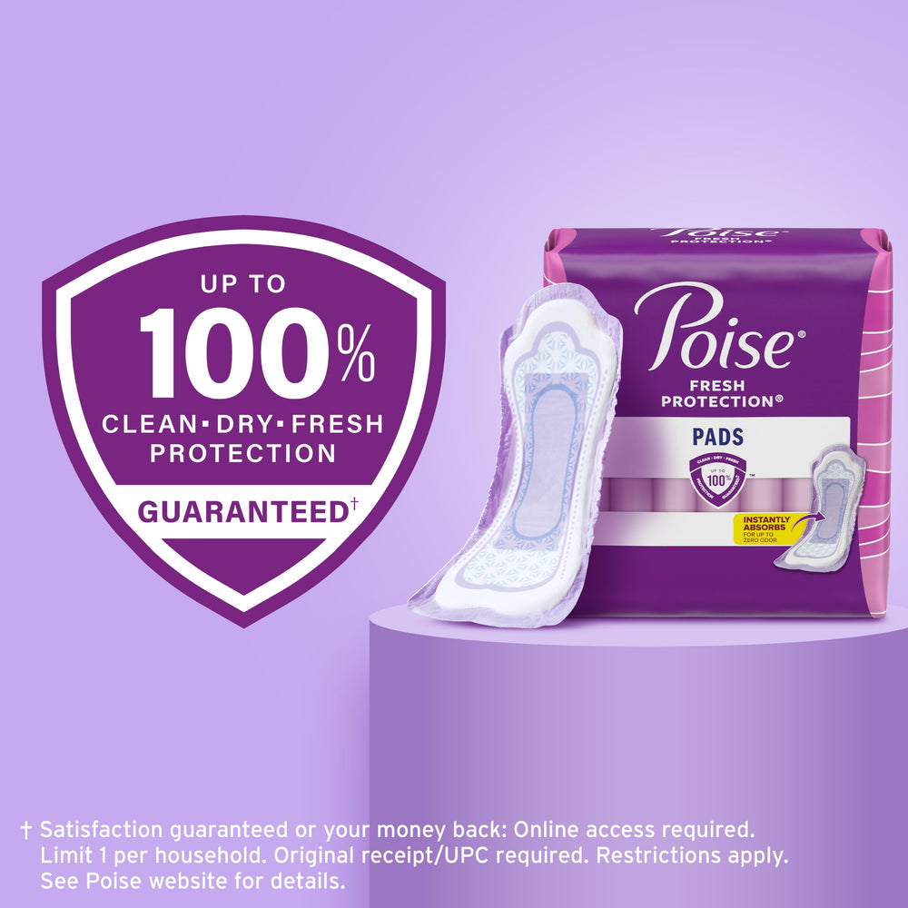 Poise lifestyle image of woman wearing jeans showing discreet leak protection