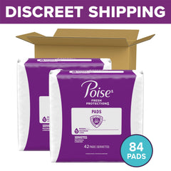 Poise pad top layer close-up showing moisture-wicking surface for dryness