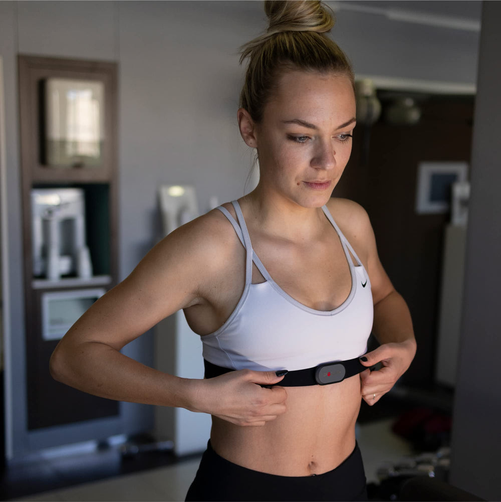 POLAR H9 soft chest strap detail highlighting comfort and skin contact