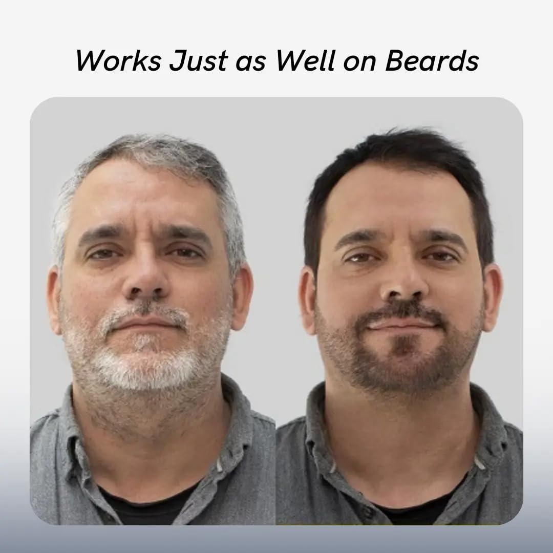 POLAR HAIR CARE application on damp hair showing easy ten‑minute color refresh benefit