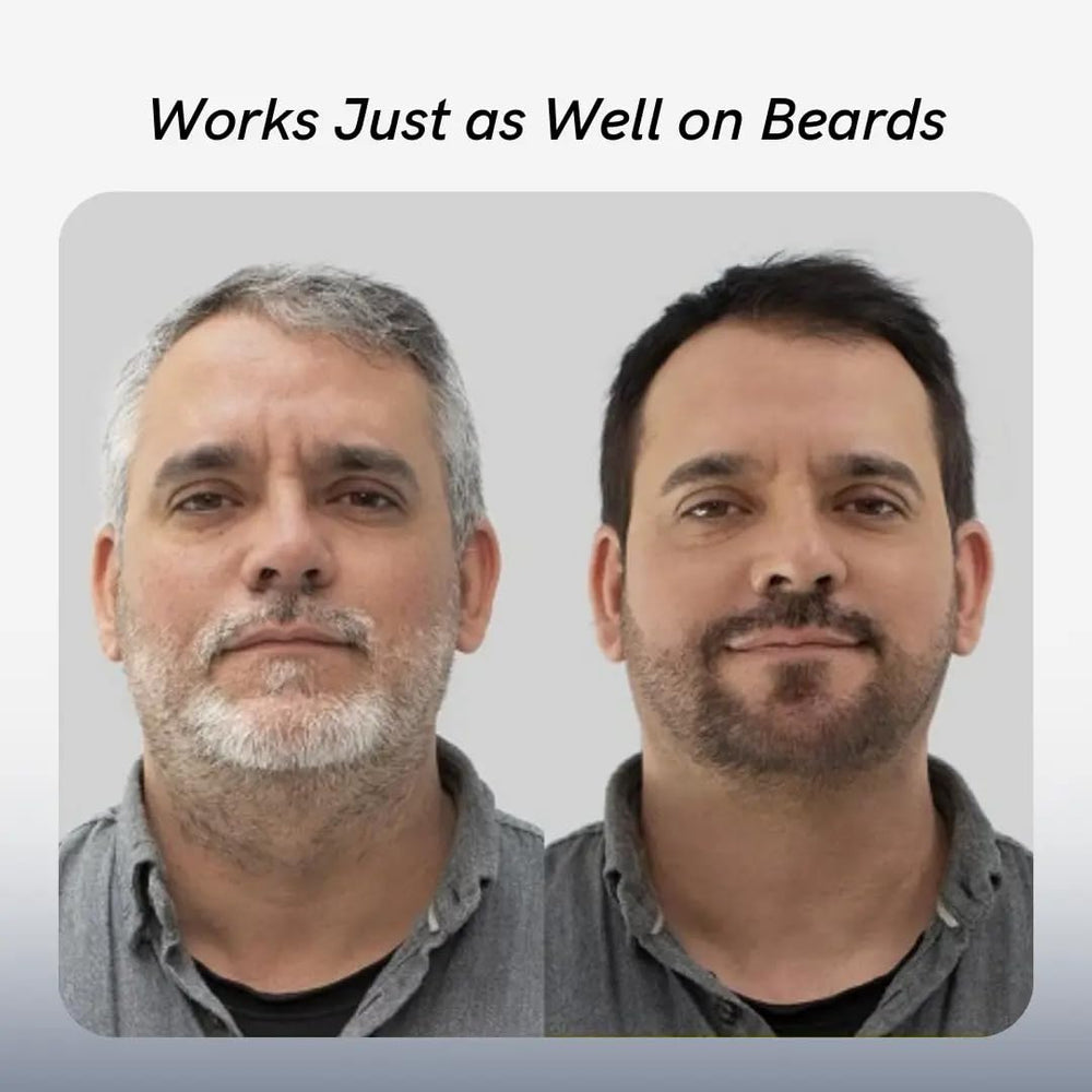 POLAR HAIR CARE application on damp hair showing easy ten‑minute color refresh benefit