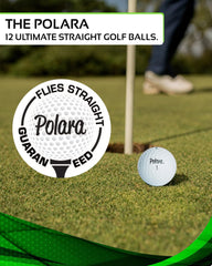 Polara close-up of dimple pattern illustrating aerodynamics and straighter flight