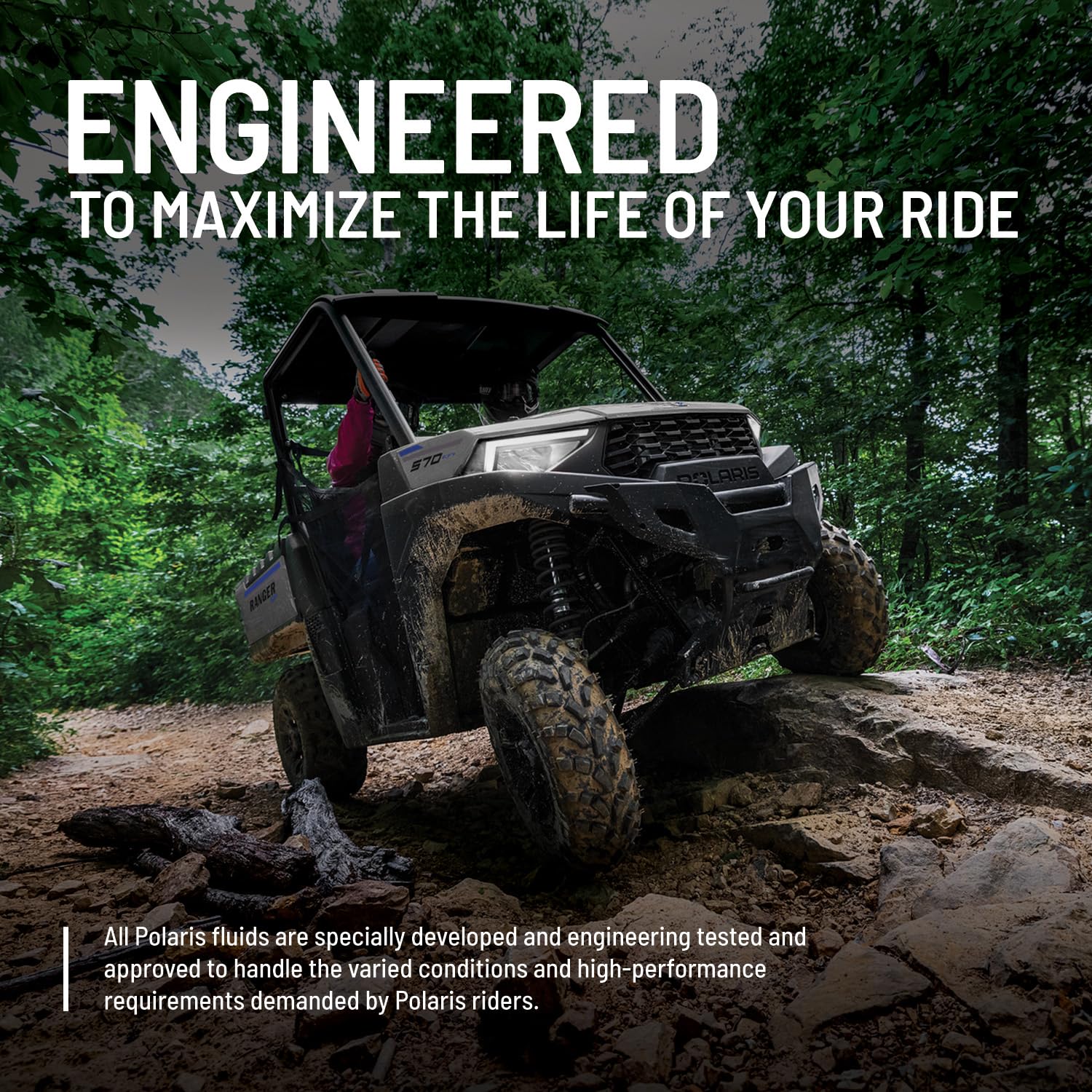 Polaris lifestyle off-road rider demonstrating reliable all-season performance