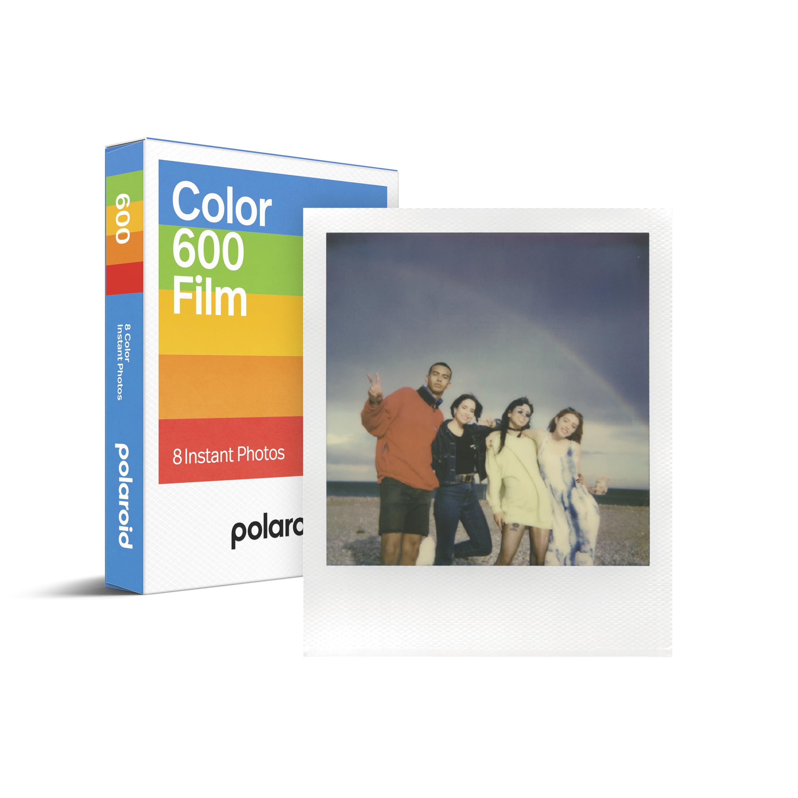 Polaroid 600 film pack front showing branding and eight-photo count for nostalgia