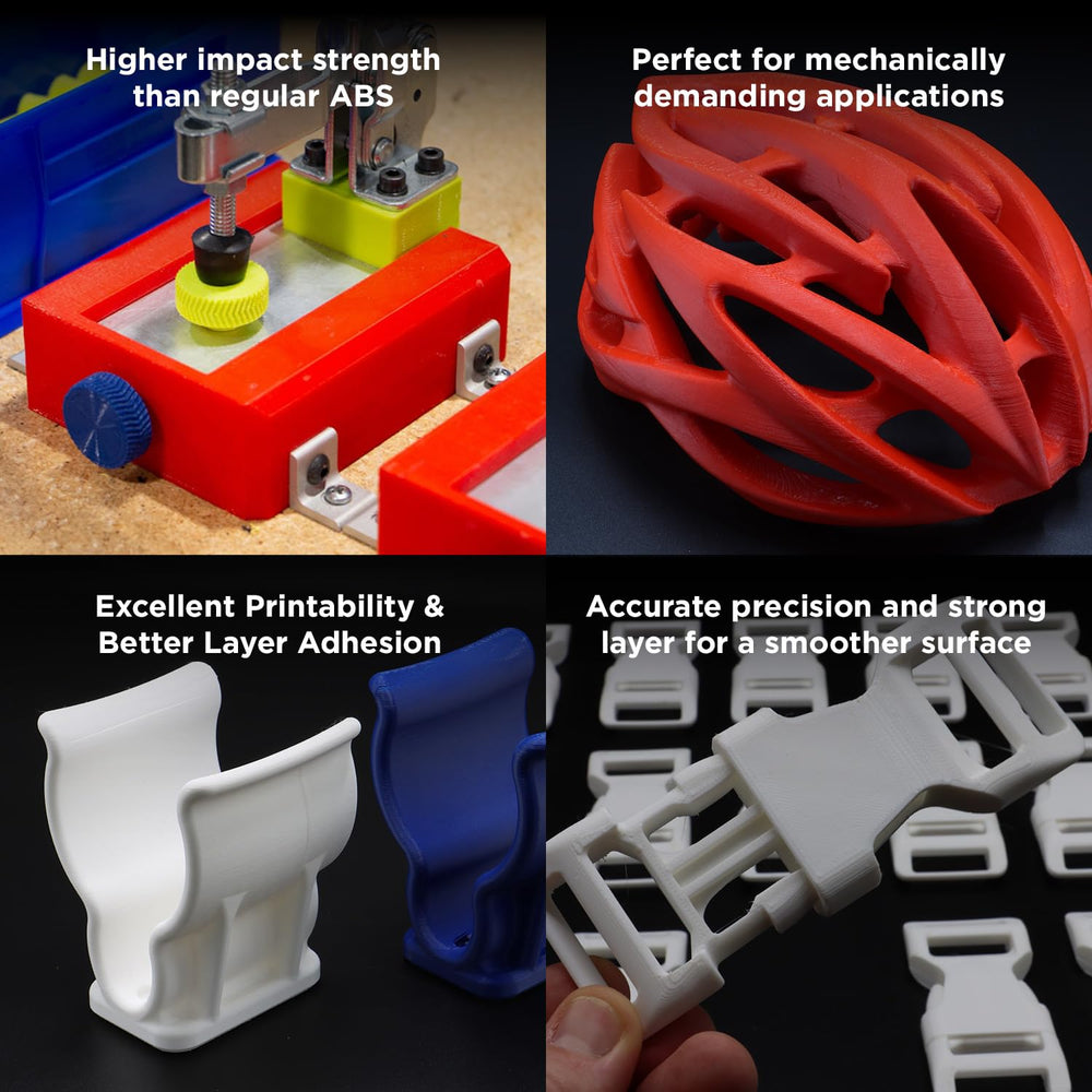 Polymaker ABS large functional print example showing heat-resistant application