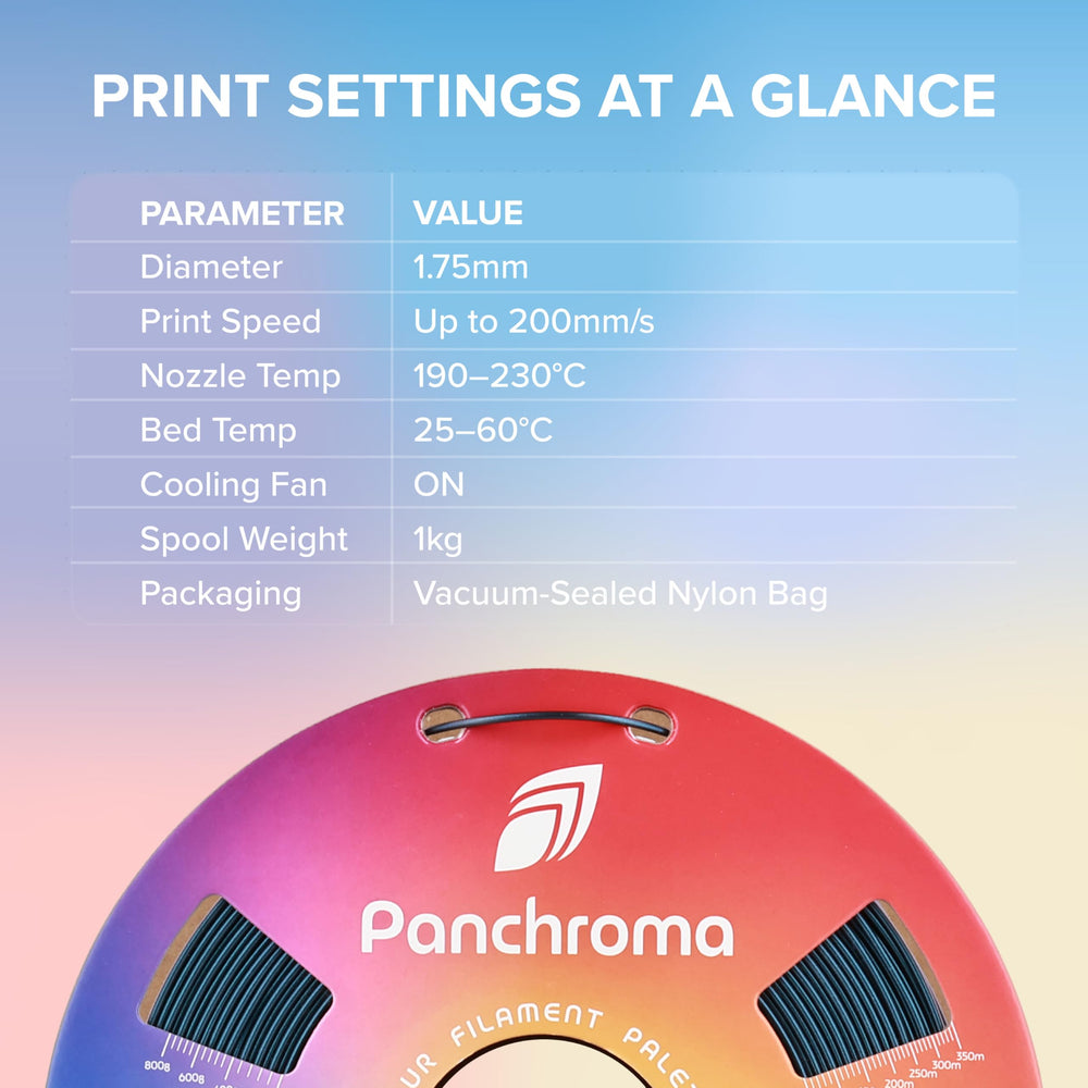 Polymaker Panchroma Starlight scale comparison next to ruler and benefit easy size evaluation