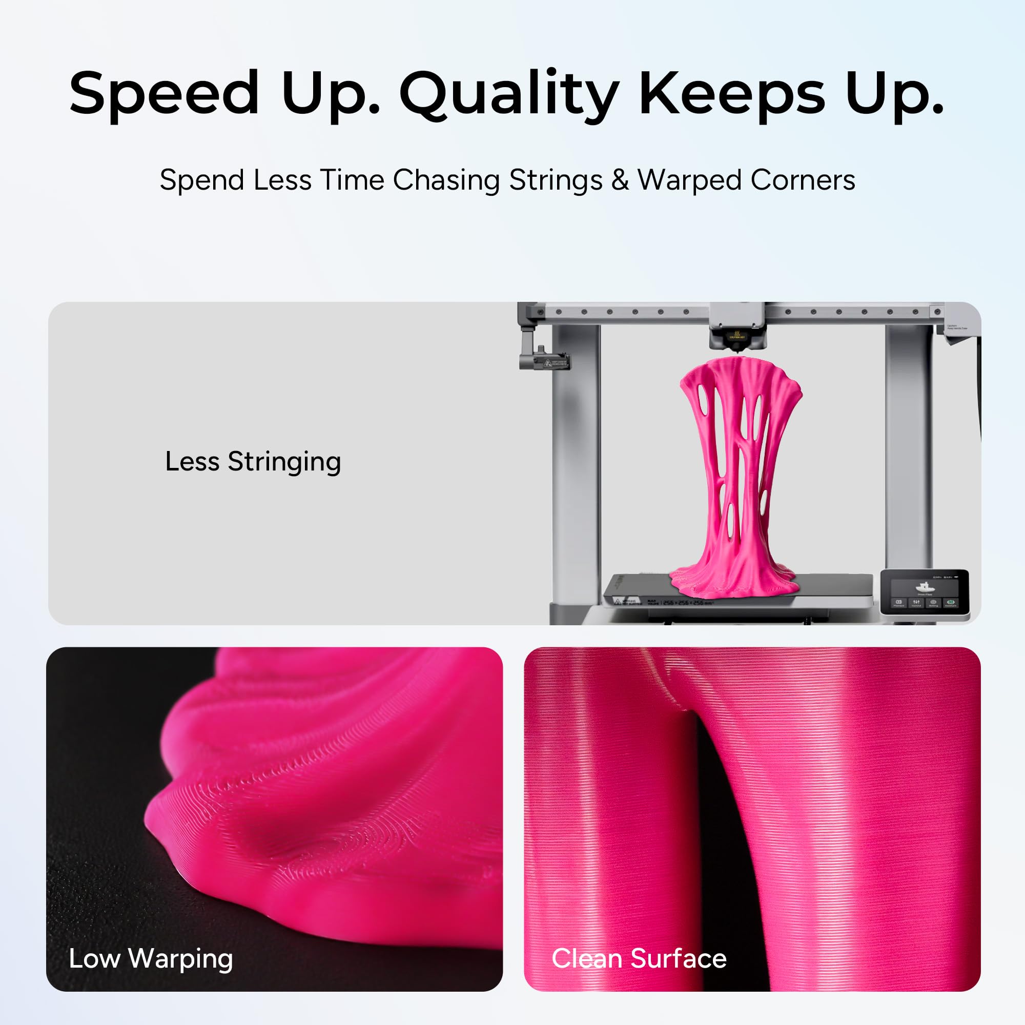 hand holding Polymaker PETG 1KG spool for scale showing compact, ready-to-use supply