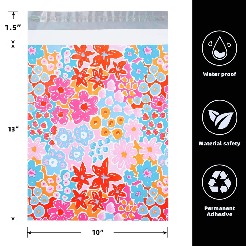 POLYSELLS close-up of flower print highlighting attractive branding benefit