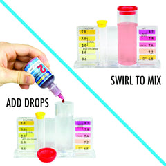 Poolmaster open polyethylene case keeping reagents organized and protected