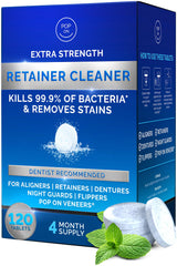 POP ON VENEERS front packaging showing 120 tablets and mint benefit