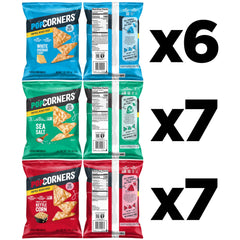 PopCorners white cheddar seasoning detail showing bold flavor and cheese appeal