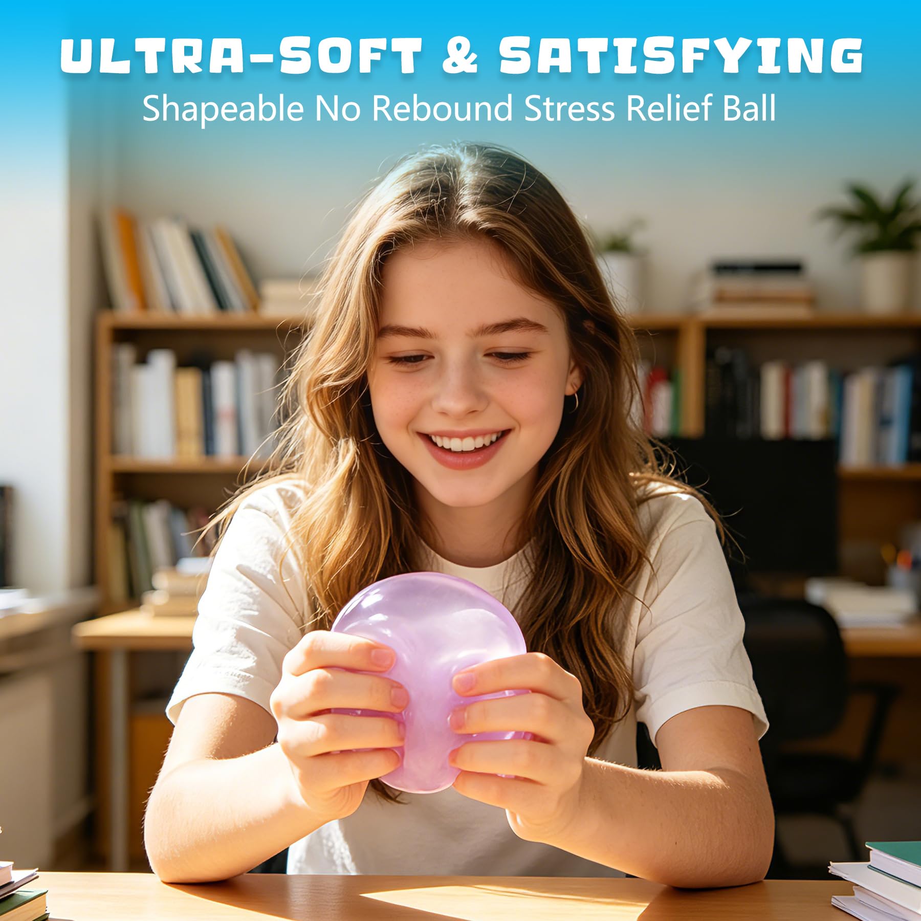 POPOMR squishy beside coin to show compact size and easy portability