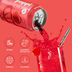 poppi can in hand demonstrating size and portability benefit