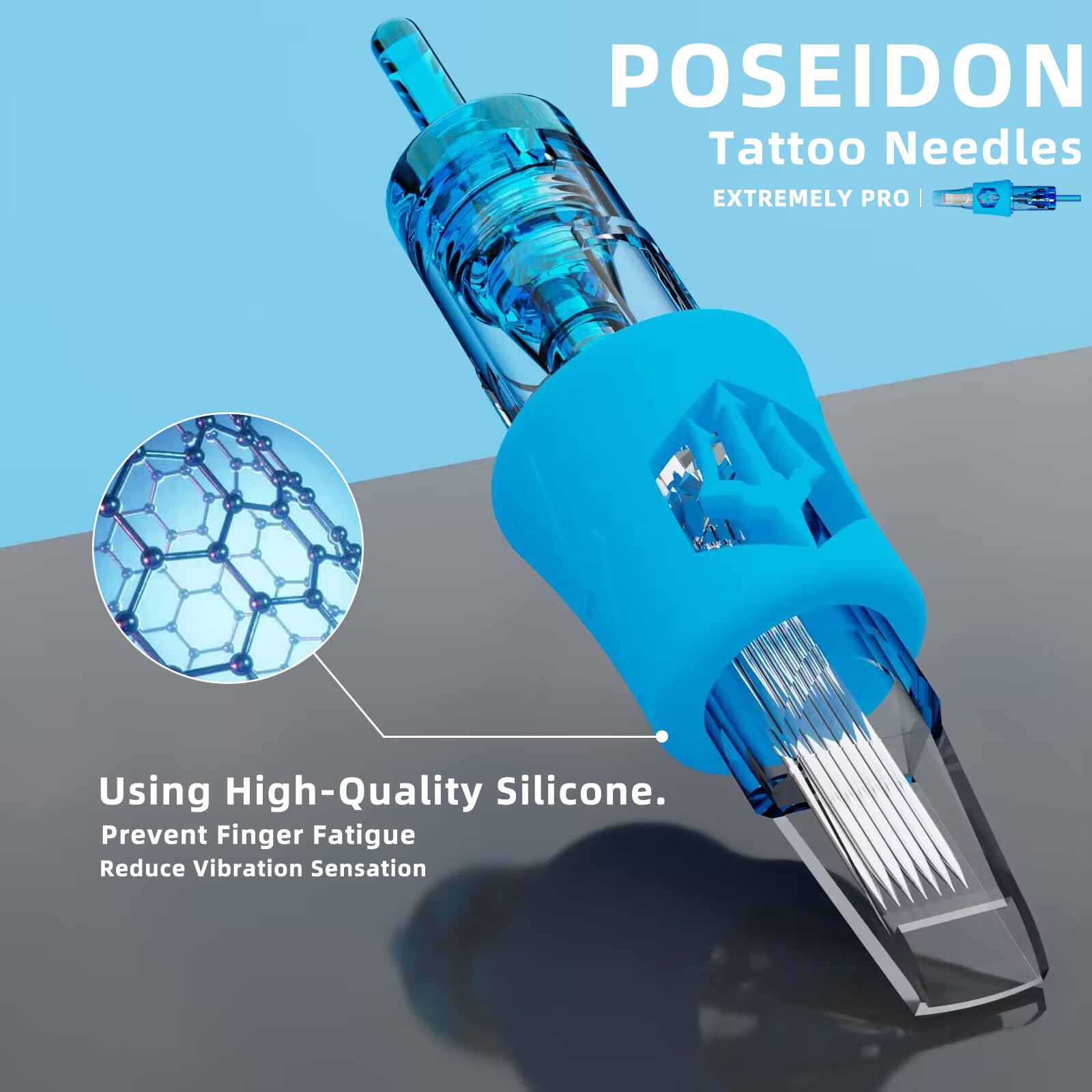 POSEIDON lineup of cartridge sizes illustrating fast selection and scale