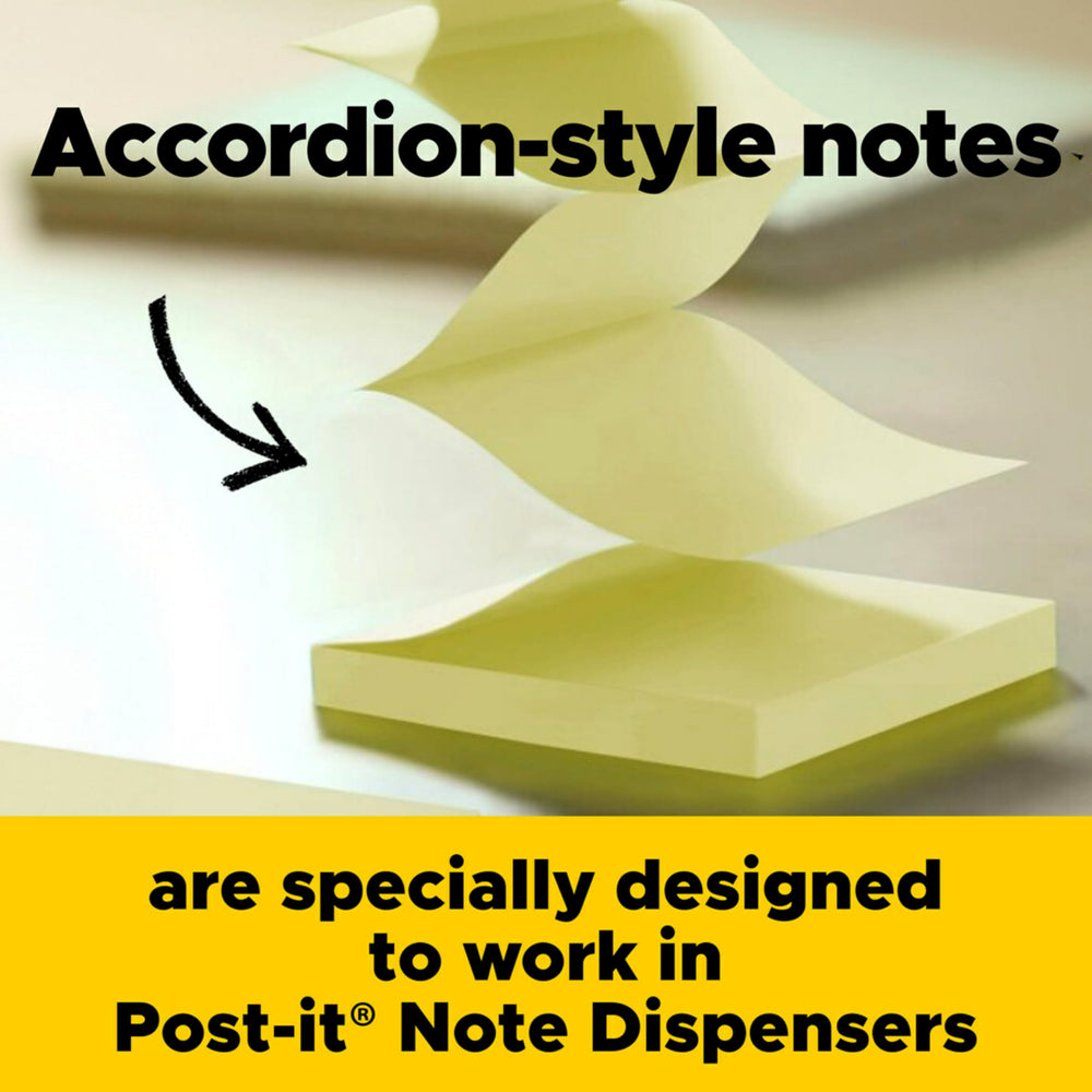 Post-it adhesive detail and edge showing sticky strip that stays put yet removes cleanly benefit
