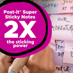 Post-it close-up of adhesive edge showing stronger hold and reusability