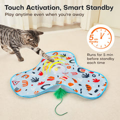 Potaroma mat detail and stitching, durable pad offers secure play