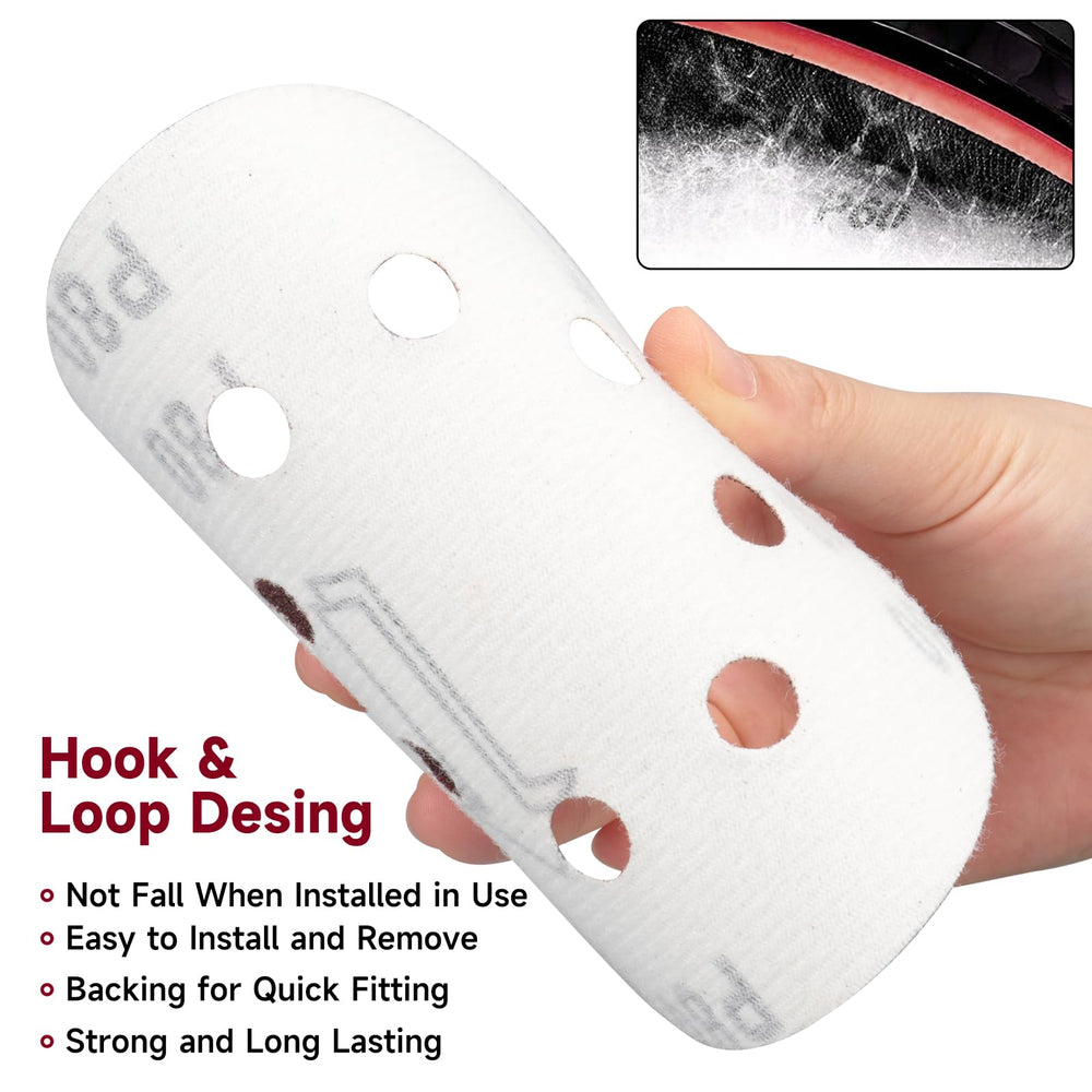 POTUINOM 8-hole sanding disc top view to improve dust extraction efficiency