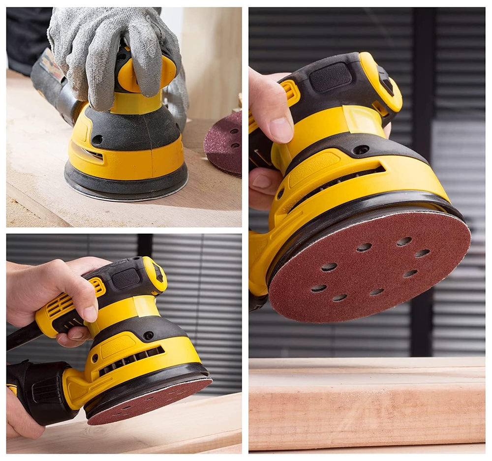 POTUINOM sanding discs arranged in a workshop setting for practical use inspiration
