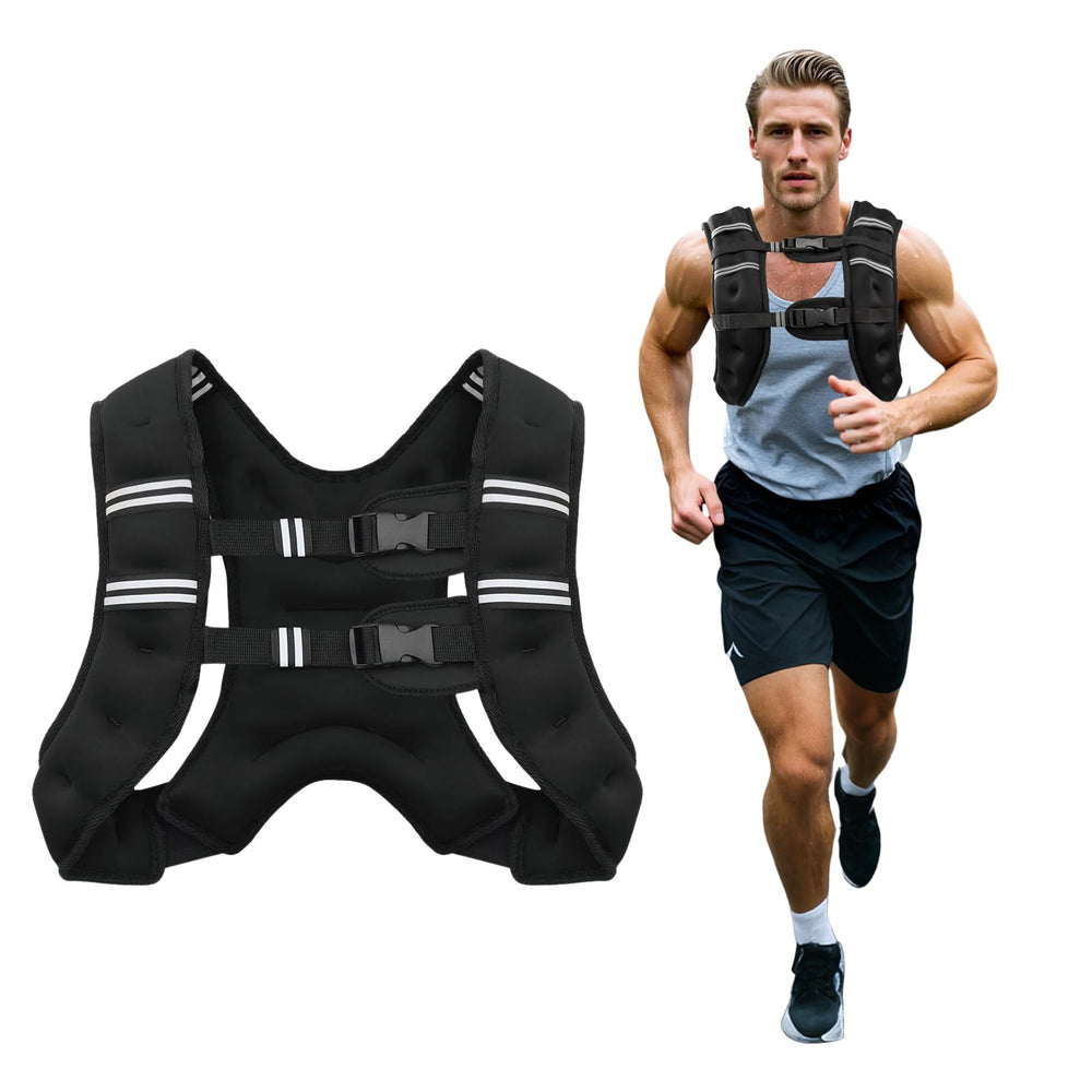 Poudee front view showing full vest and sleek profile for versatile workouts