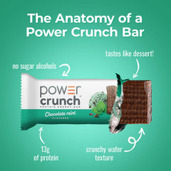 Power Crunch close-up of cream layers highlighting smooth taste and protein blend